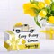 Lemon Decor Vintage Truck Decor with Mini Faux Lemons and Wooden Crate Summer Tabletop Decor Lemon Decorations for Home Desk Shelf Farmhouse Kitchen Centerpieces for Tables- Cream